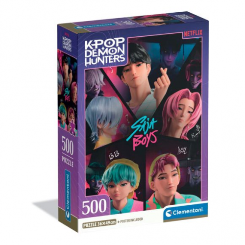 Пъзел Clementoni KPOP Demon Hunters, 500 части Пъзел Clementoni KPOP Demon Hunters, 500 части