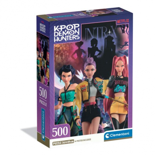 Пъзел Clementoni KPOP Demon Hunters 2, 500 части Пъзел Clementoni KPOP Demon Hunters 2, 500 части