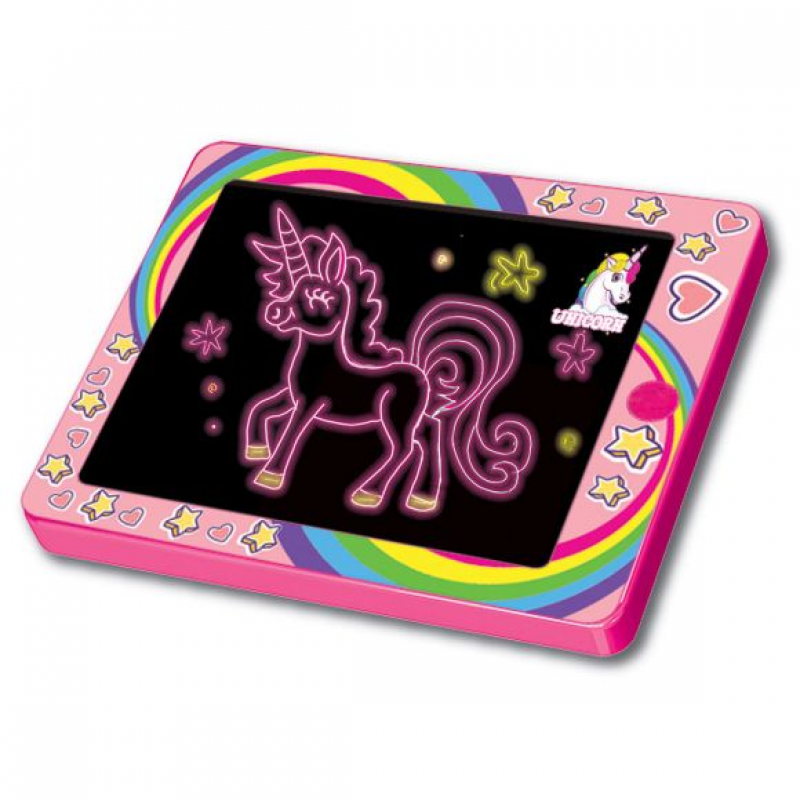 Светеща дъска за рисуване Glow Pad Unicorn