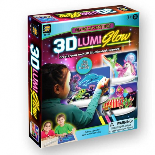 AM-AV Светеща Дъска за Рисуване 3D Lumi Glow AM-AV Светеща Дъска за Рисуване 3D Lumi Glow